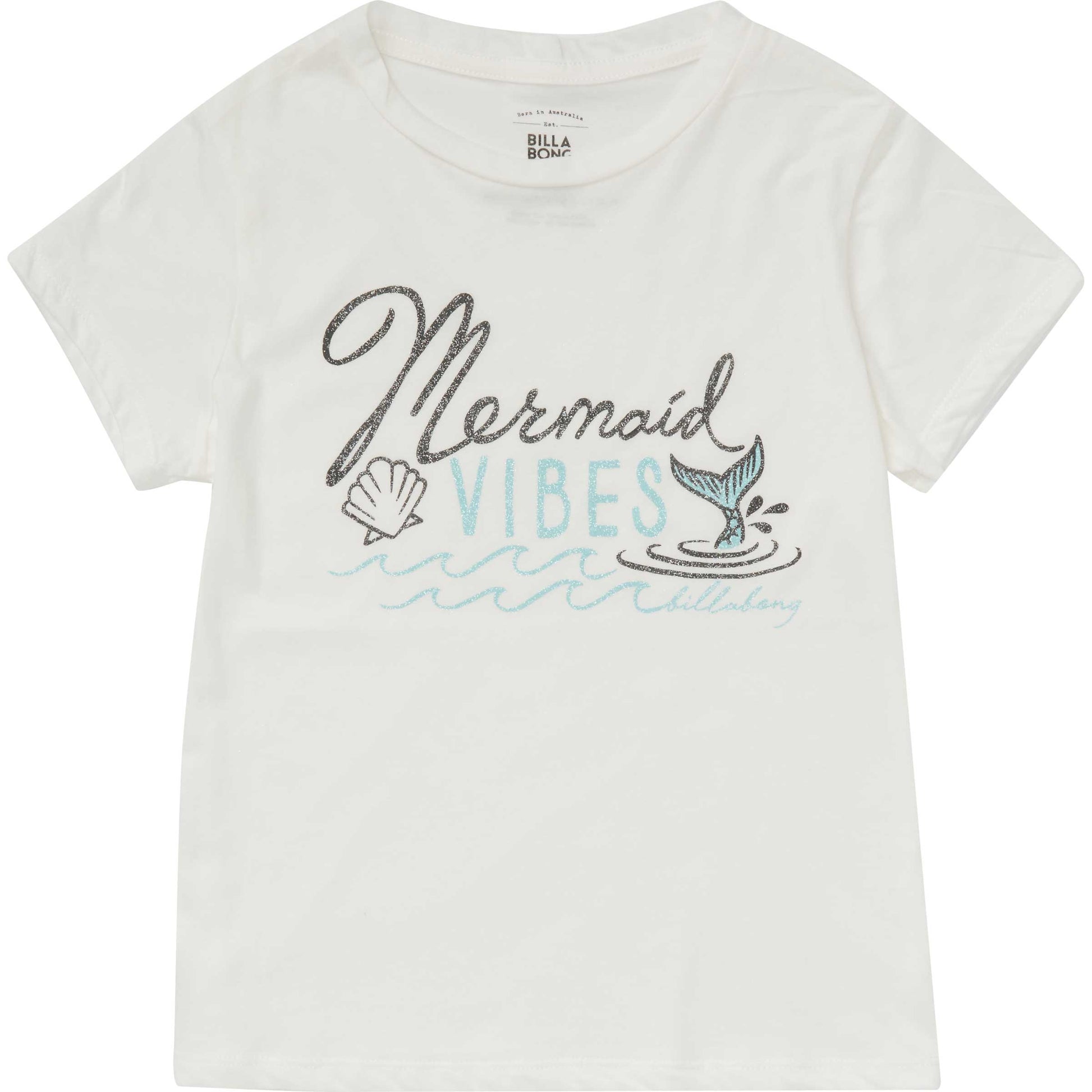 Billabong Girls Mermaid Vibes Tee Cool Whip girls top