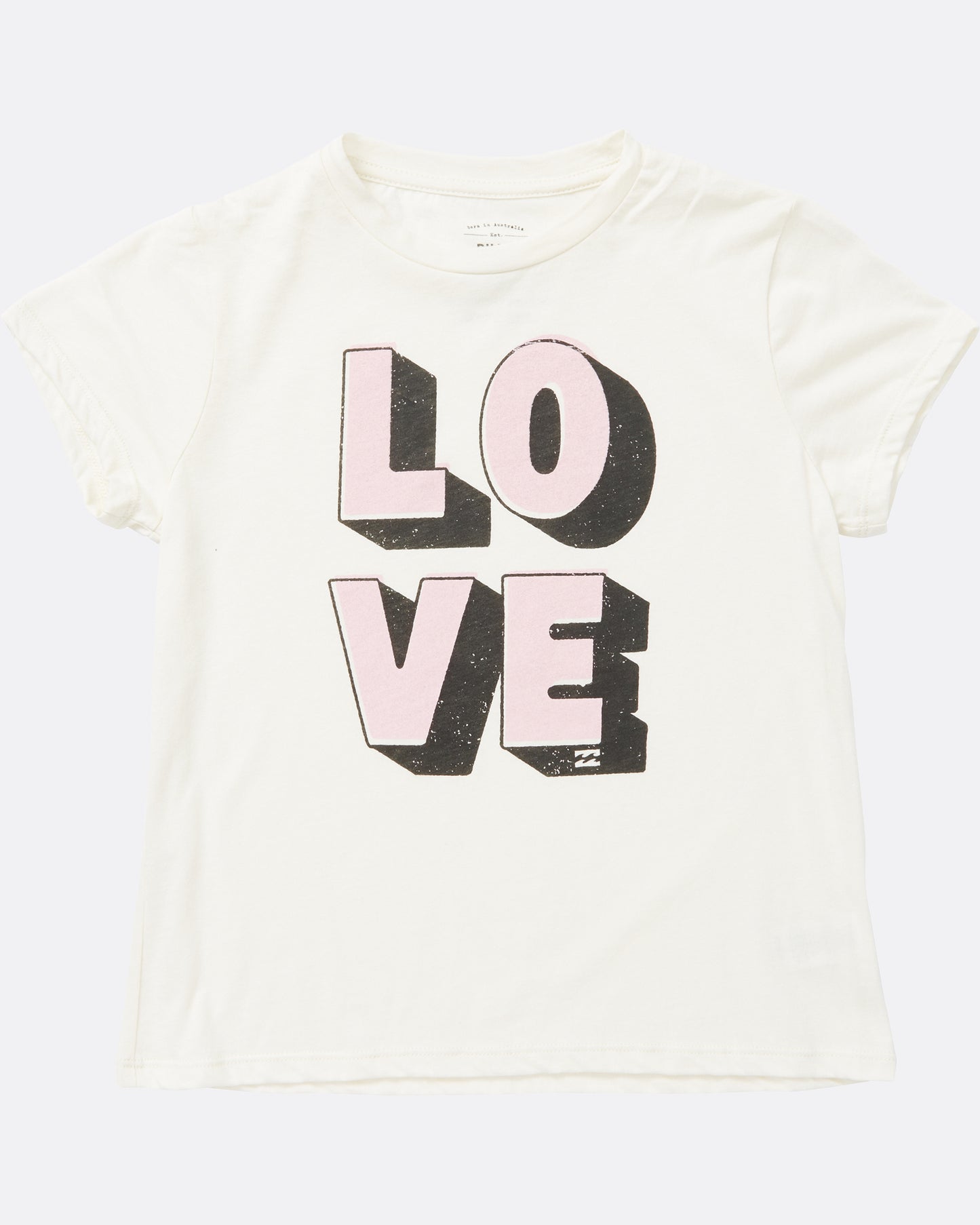 Billabong Girls Love Tee White girls top