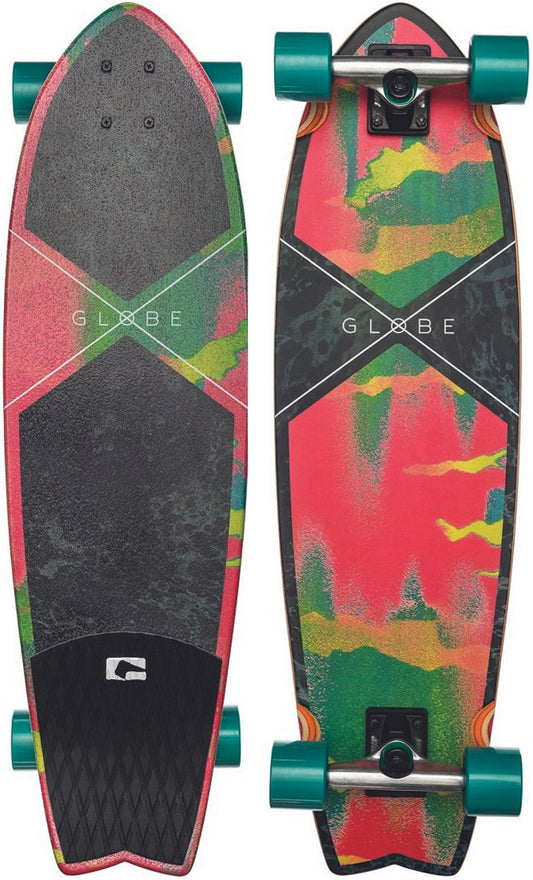 Globe Chromantic Cruiser 33.1" Melted Melon Complete Skateboard 10525055-MMN Longboard Complete