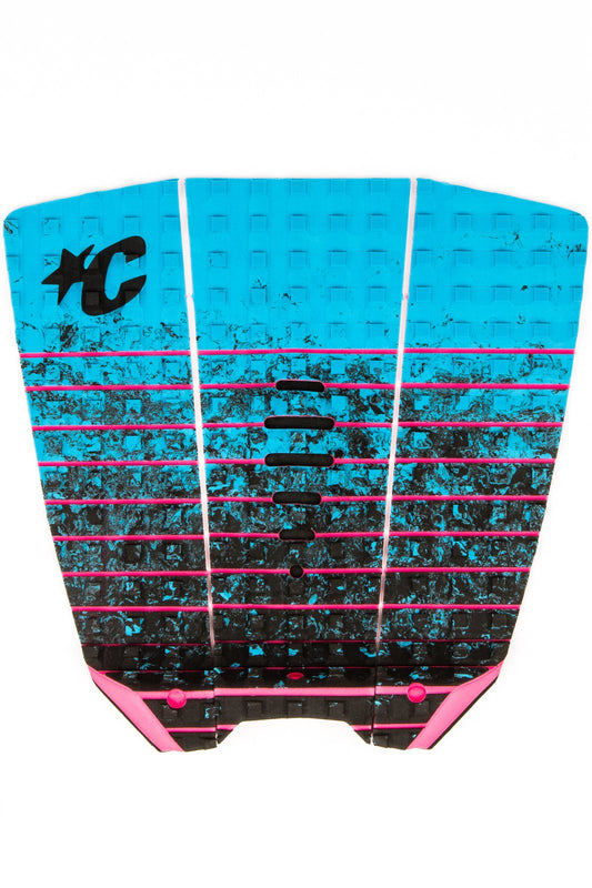 Creatures Of Leisure Mick Eugene Fanning Surfboard Traction Pad - Cyan Fade Pink Traction Pad