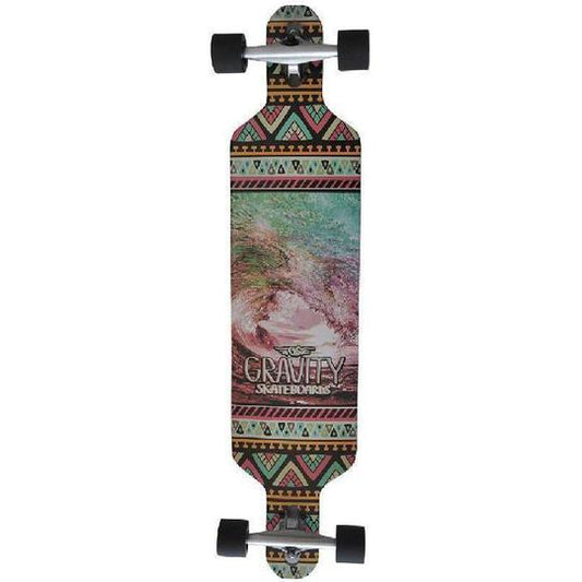 Gravity Pop Barrel Drop Longboard Complete Skateboard 41" Longboard Complete