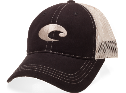 Costa Mesh Trucker Hat in Black Stone Mens Hat