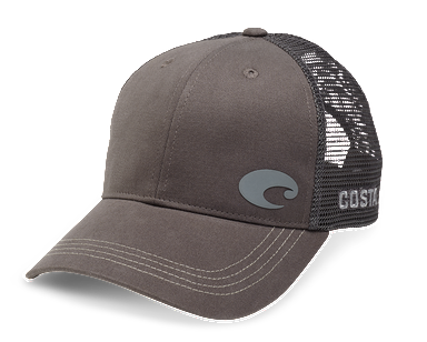 Costa 2018 Offset Logo HD Trucker Hat - Blue - Graphite Mens Hat Graphite