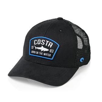 Costa Chatham Shark Trucker Hat - Black or Navy Mens Hat Black