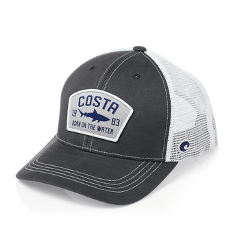 Costa Chatham Shark Trucker Hat - Black or Navy Mens Hat Navy