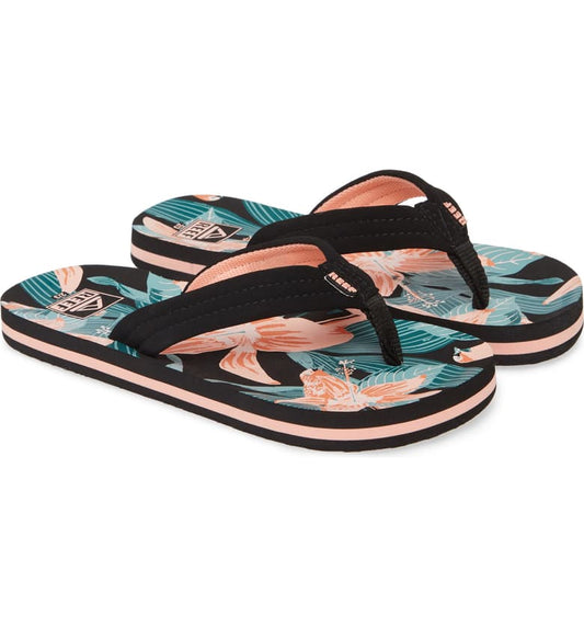 Reef Kids Ahi Sandals - Hibiscus youth footwear