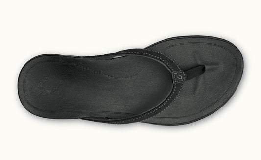 Olukai Ho'opio Womens Sandals - Onyx / Onyx Womens Footwear