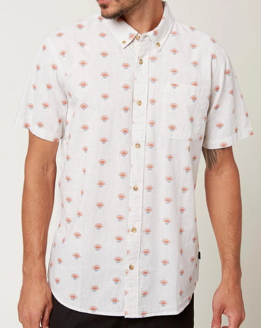 Oneill Horizon Button Down Shirt - CRM Mens Woven Shirt