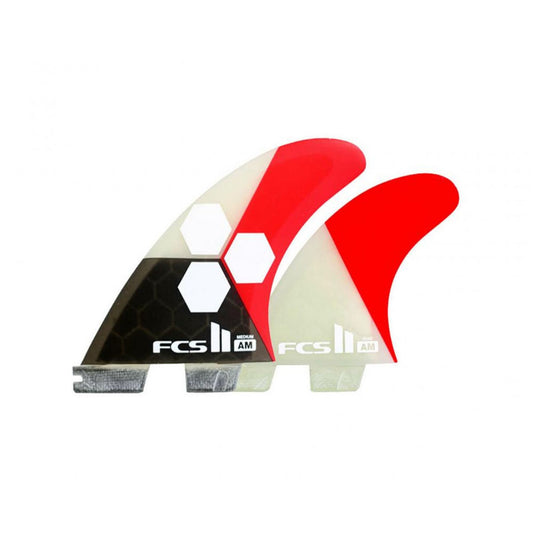 FCS II PC AL MERRICK AM Flame Tri - Quad Medium Surfboard Fins FCS 2 - 5 Fin Set Fins