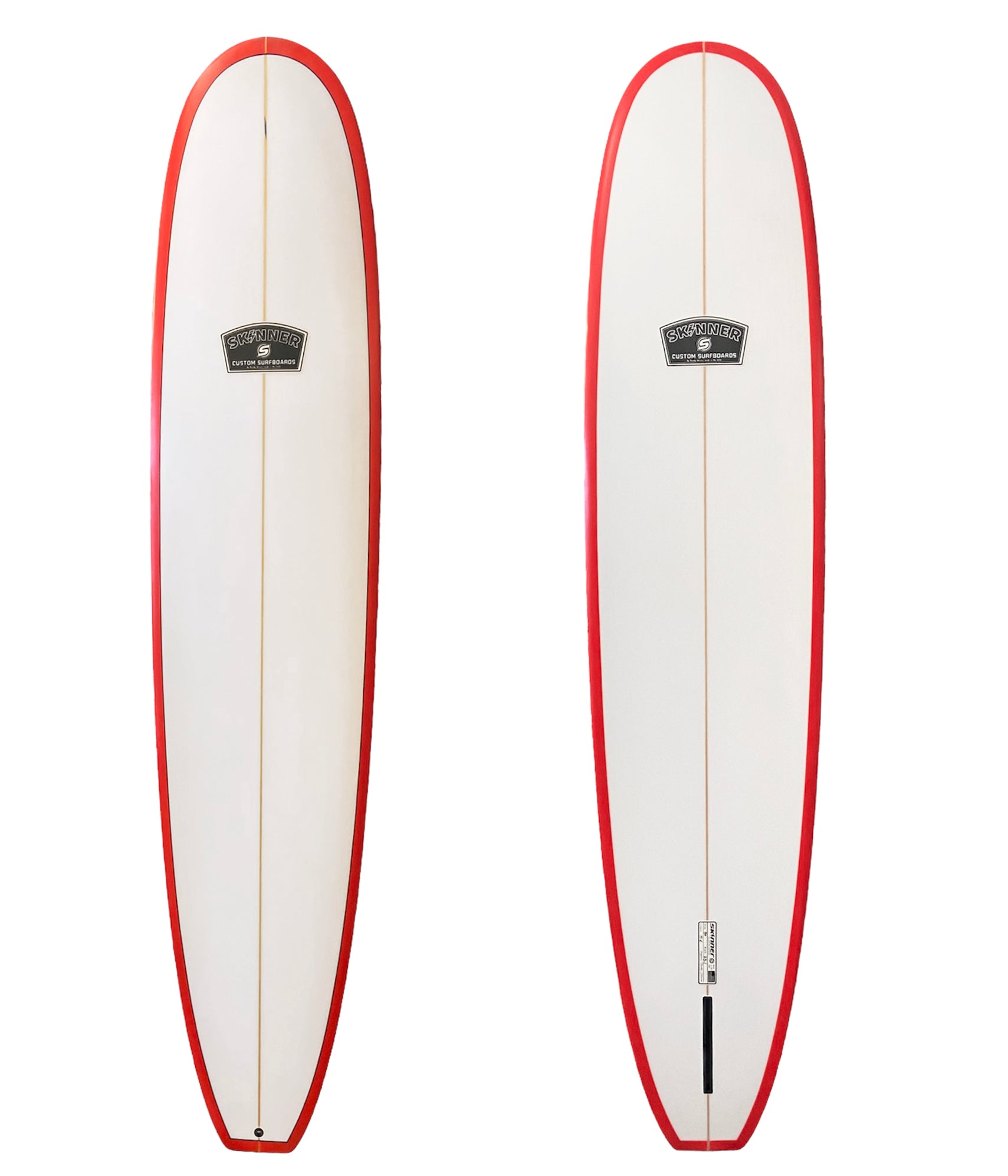 Skinner Surfboards 9'0 x 23.1 x 3" Poly Performance Log Noserider Longboard 71.6 Liters Surfboard