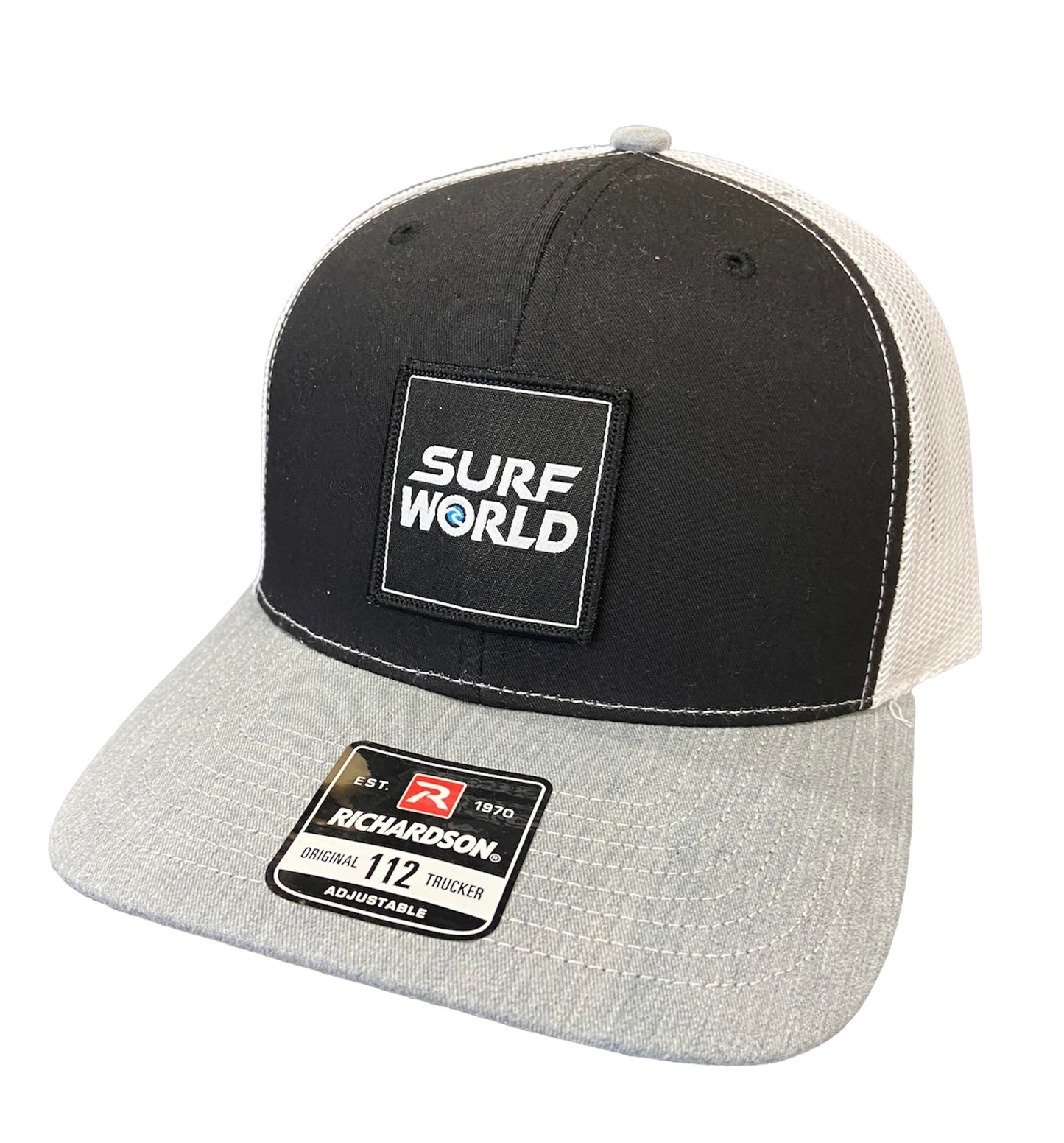 Surf World Boxy Logo 2023 Trucker Hat - Black Mens Hat