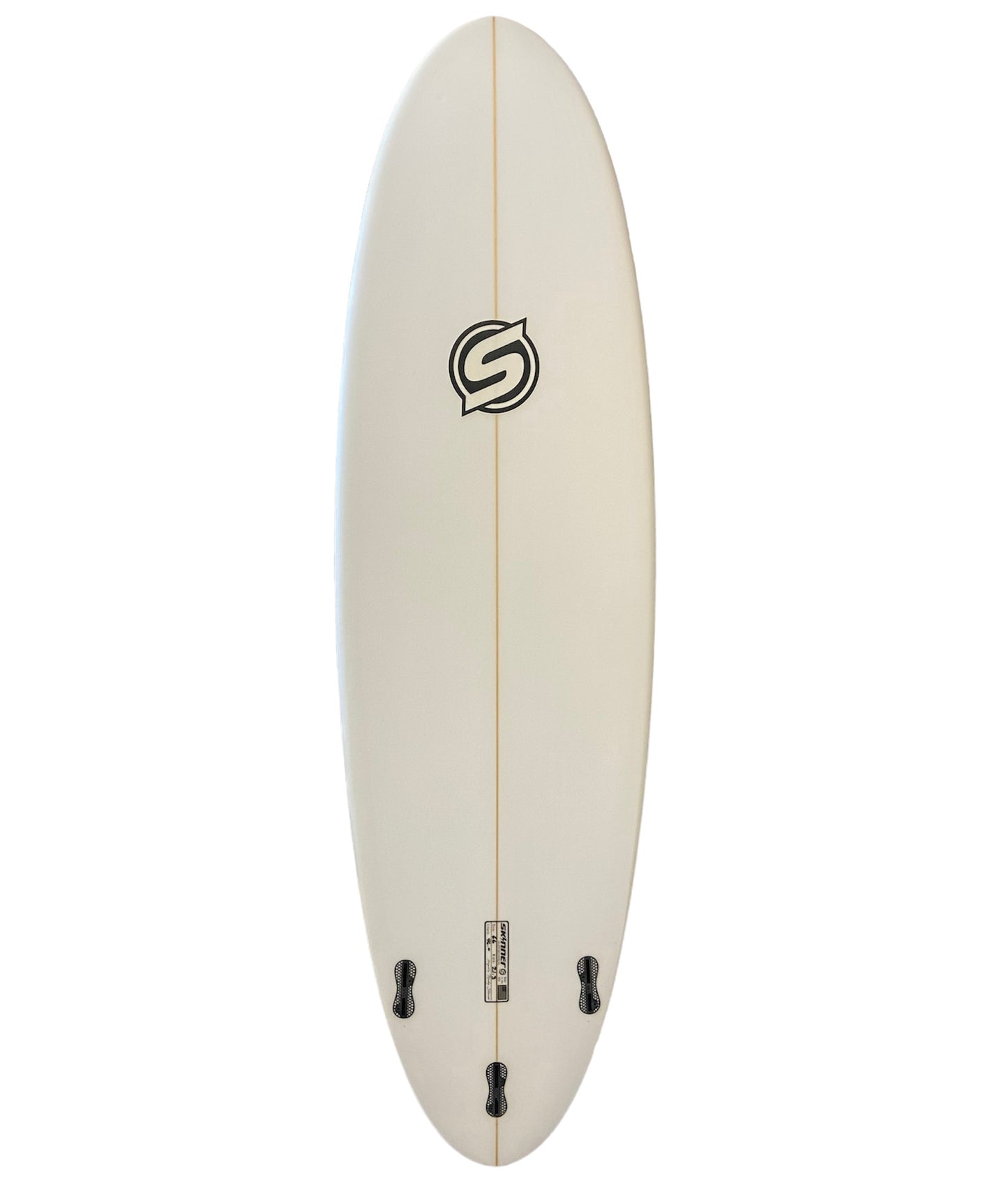 Skinner Surfboards 6'6" x 21.3 x 2.75" Poly Double Ender 5 FCS2 plugs 46L Surfboard