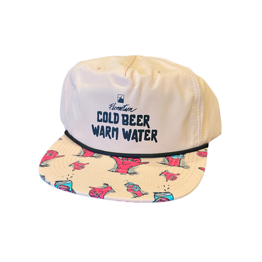 Flomotion Warm Water Cold Beer Hat - Sublimated Bill Mens Hat