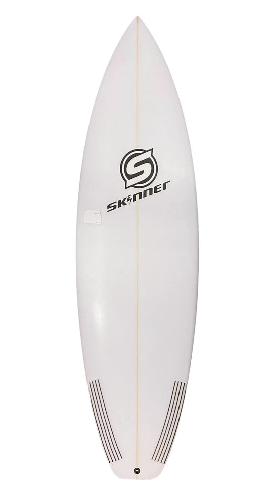 Skinner 5'10 x 19.6 Hyper Drive Poly Shortboard 3 Fin FCS II 28.1L Surfboard