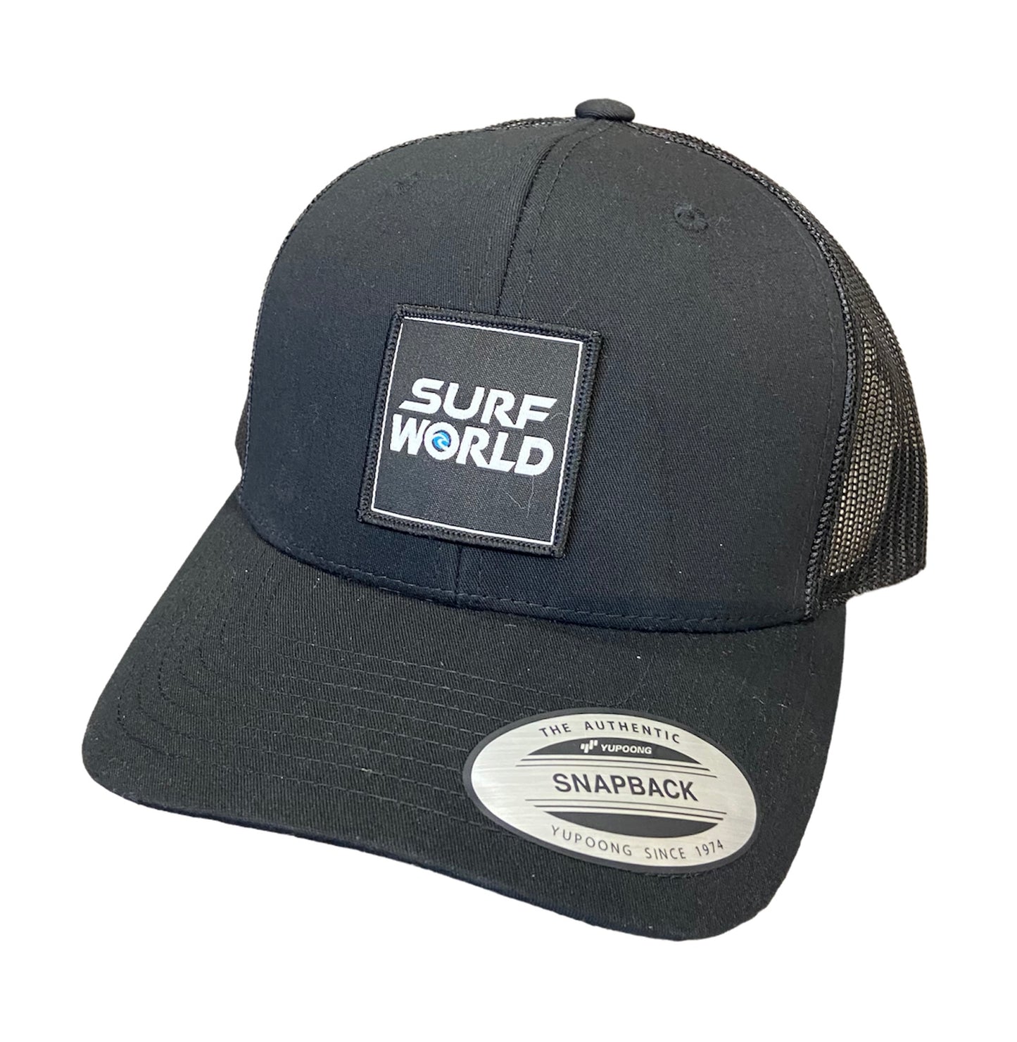 Surf World Boxy Logo 2023 Trucker Hat - Black Mens Hat Black Trucker Hat