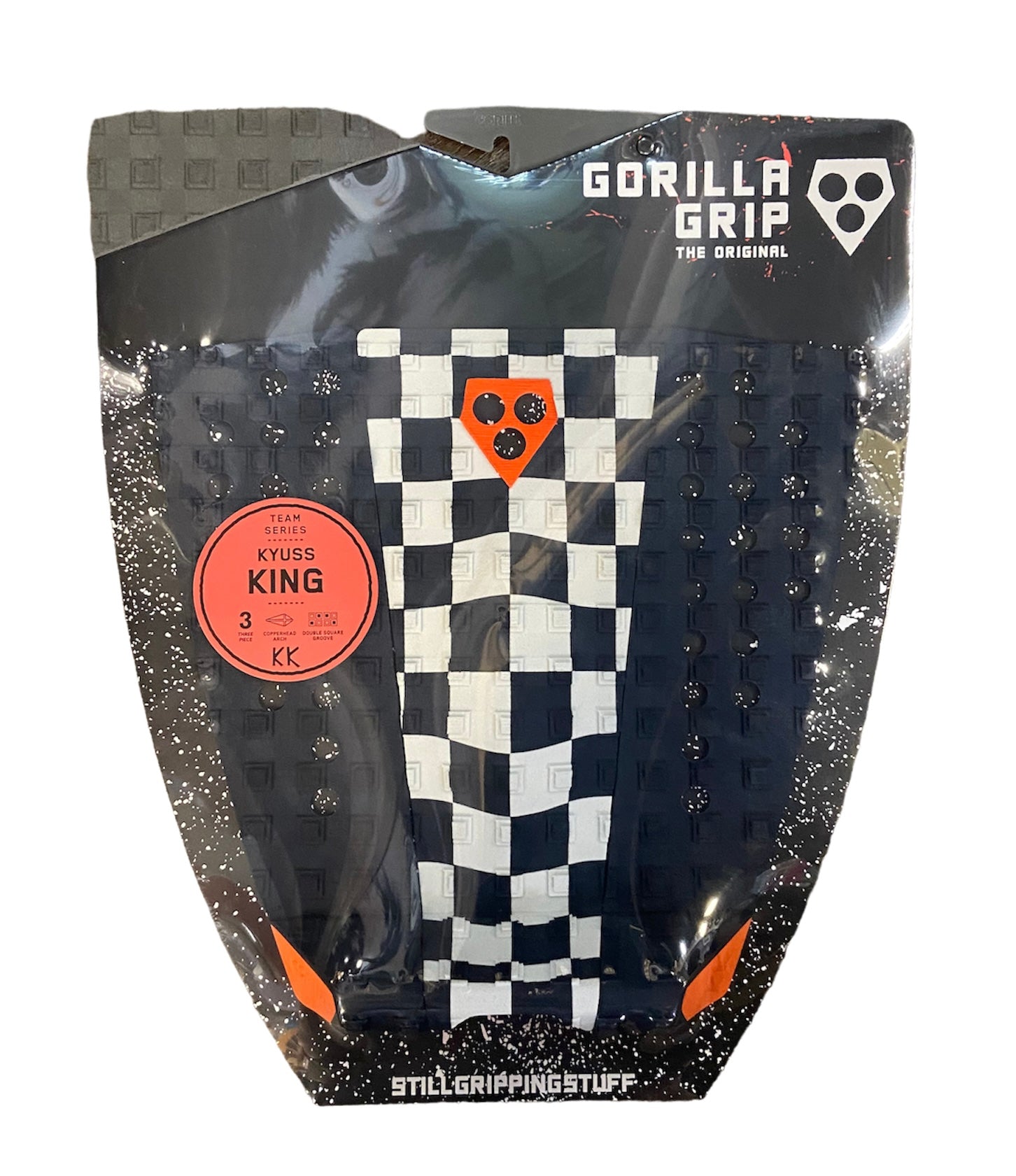 Gorilla Grip Kyuss King Warp Check Surf Traction Pad - Slate Checkerboard Traction Pad