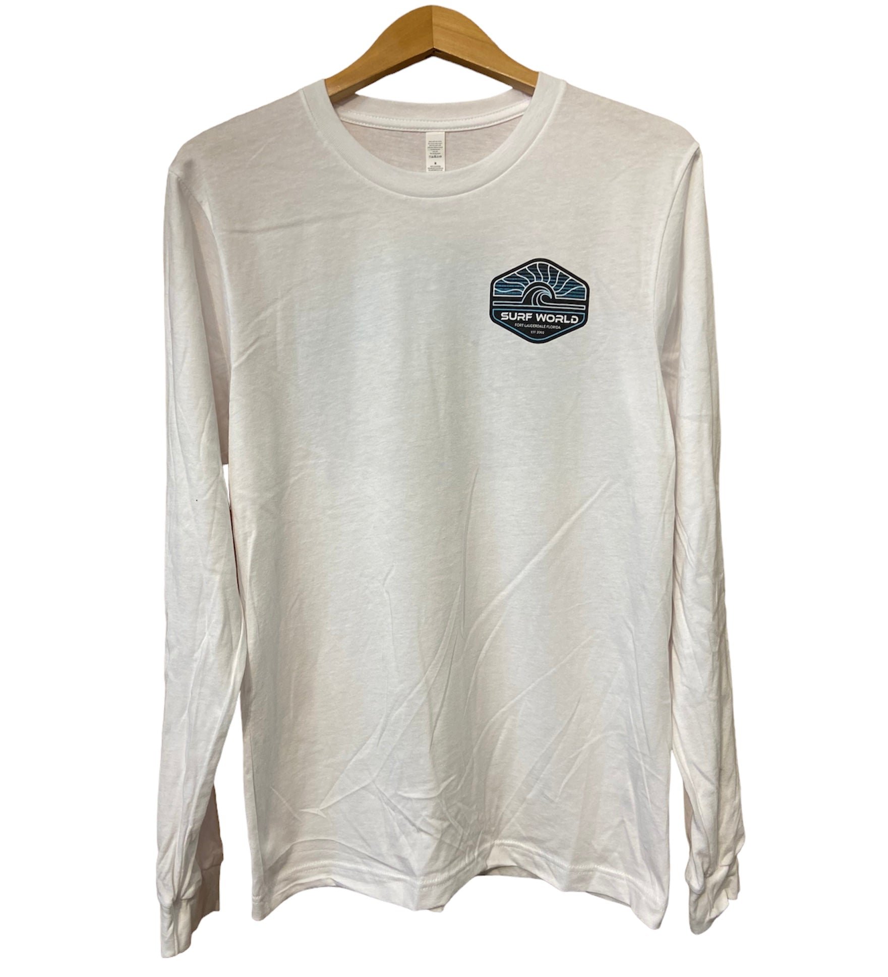 Surf World Wave Rays Long Sleeve Tee - White Mens Longsleeve Tee