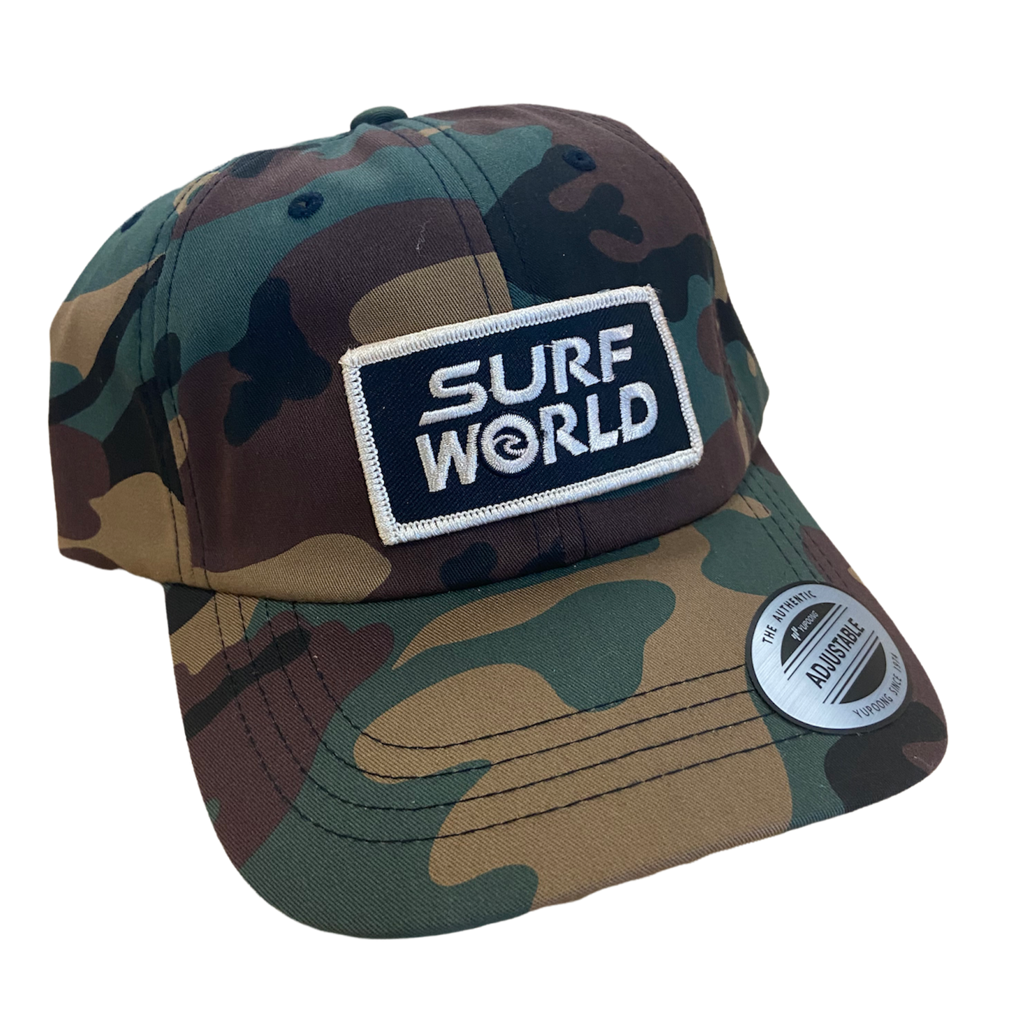 Surf World Logo Patch Trucker Hat - Black Grey - 2 Tone Blue - Navy Grey - Camo Dad Mens Hat
