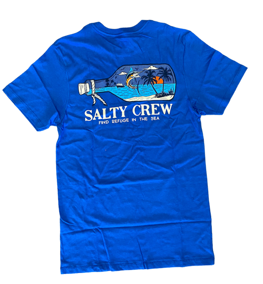 Salty Crew Message Premium SS Tee - Royal Blue Mens T Shirt