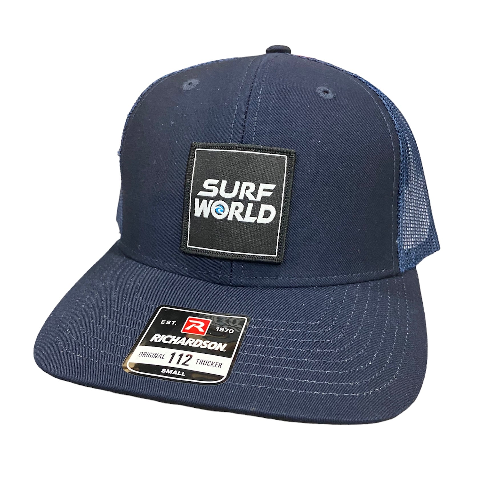 Surf World Boxy Logo 2023 Trucker Hat - Black Mens Hat 112 Small Navy