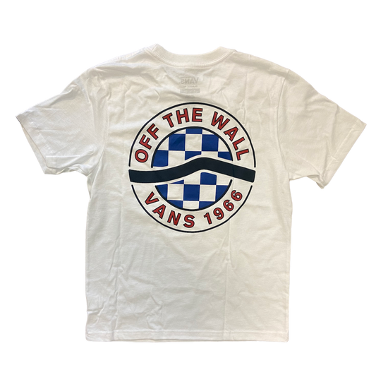 Vans Boys Side Stripe Tee - White Boys T Shirt
