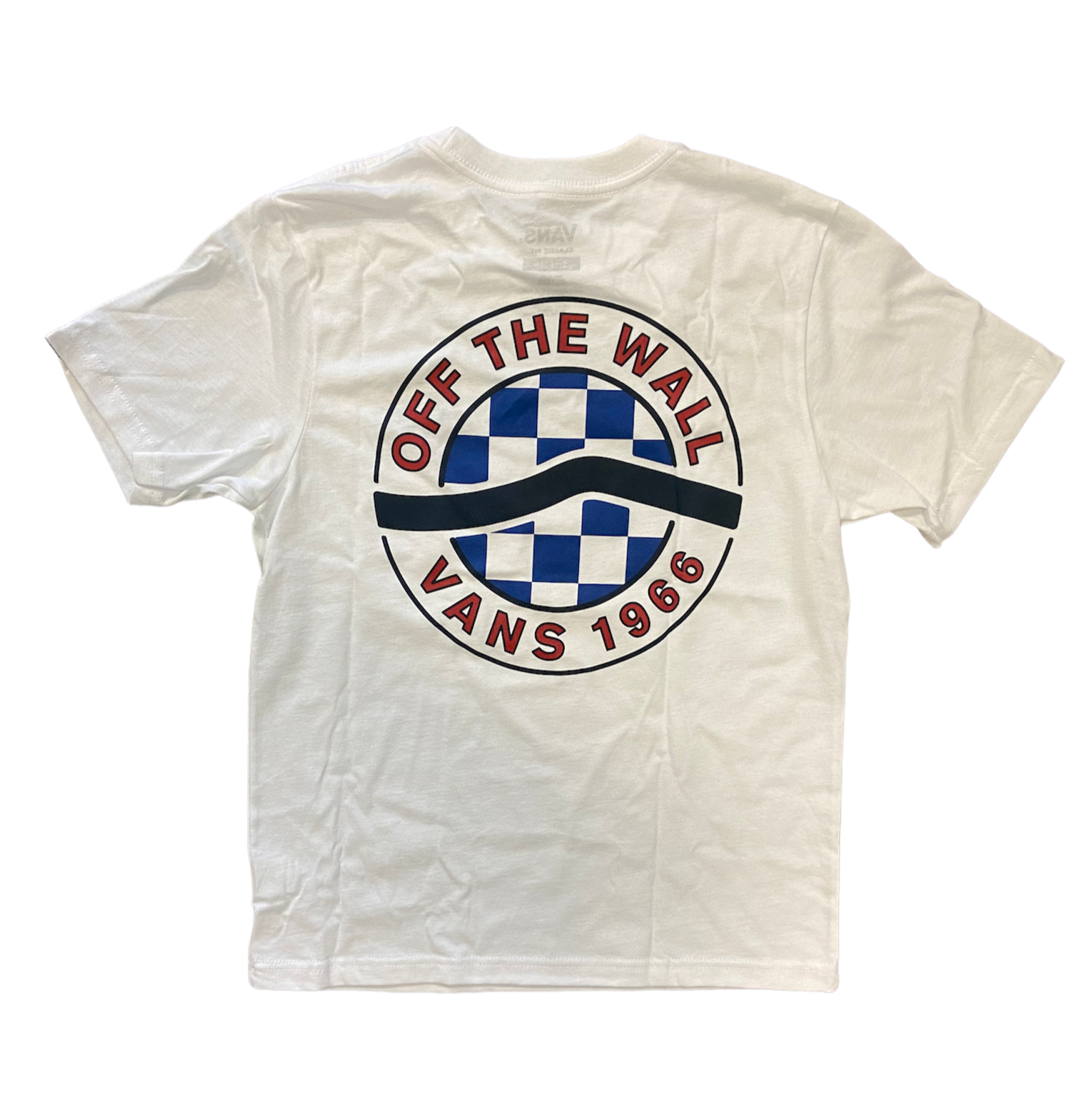 Vans Boys Side Stripe Tee - White Boys T Shirt