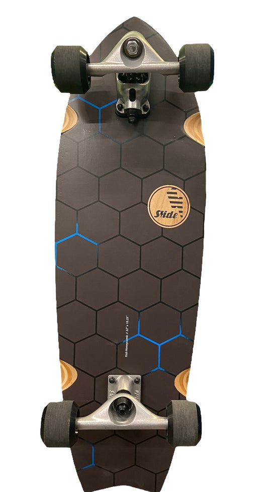 SLIDE FISH HONEYCOMB 32" COMPLETE SURFSKATE Longboard Skateboard