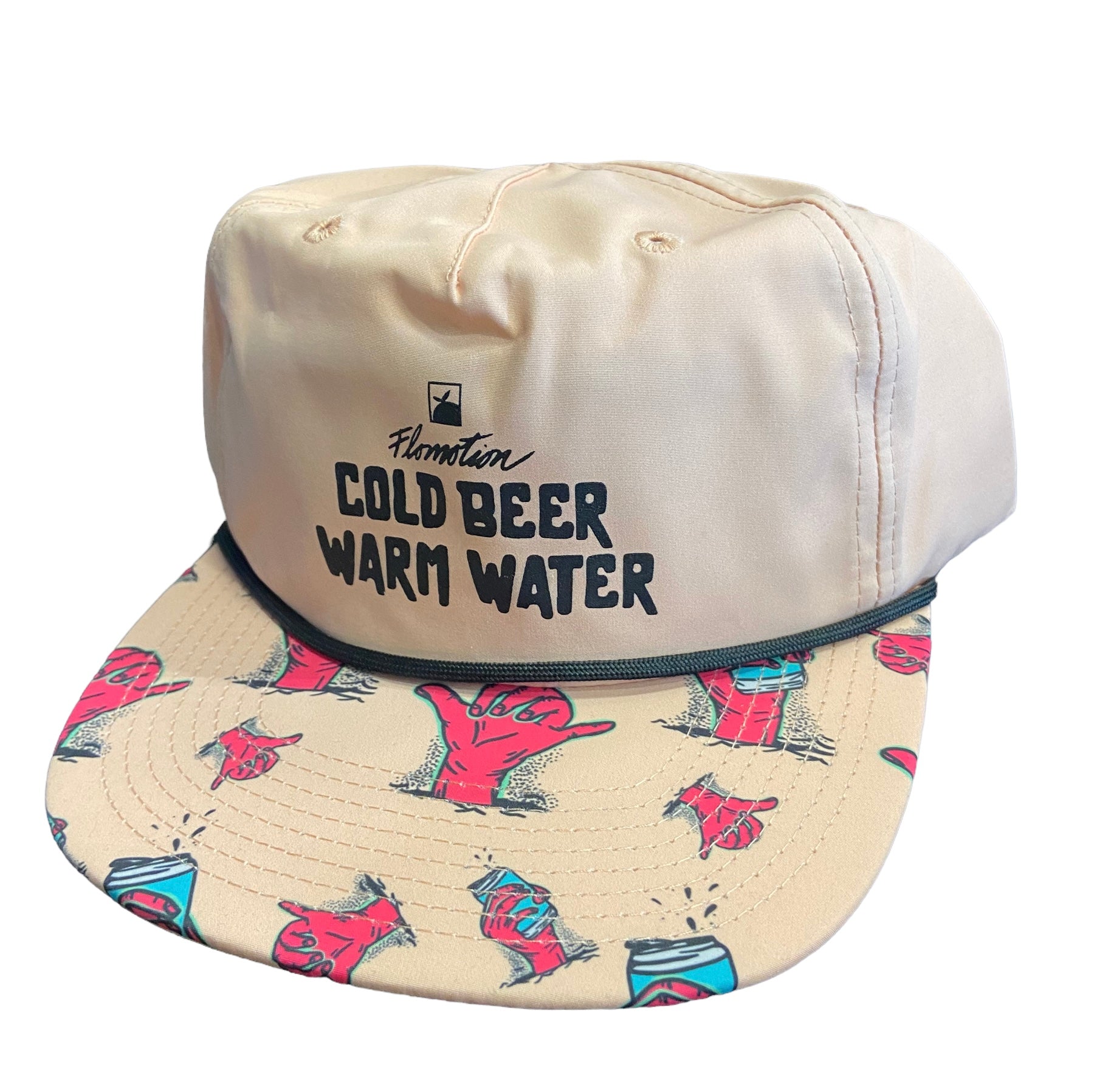 Flomotion Warm Water Cold Beer Hat - Sublimated Bill Mens Hat