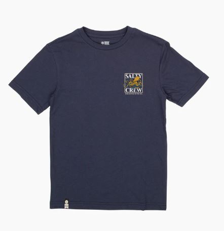 Salty Crew Ink Slinger Boys S/s Tee - Navy Boys T Shirt