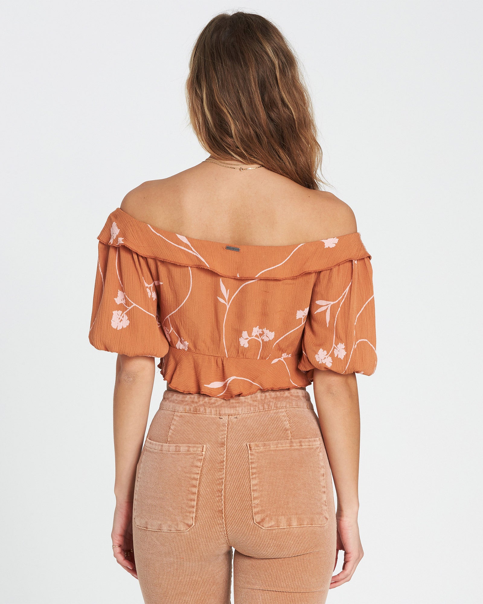 Billabong Babe Time Crop Top Toffee Womens Top