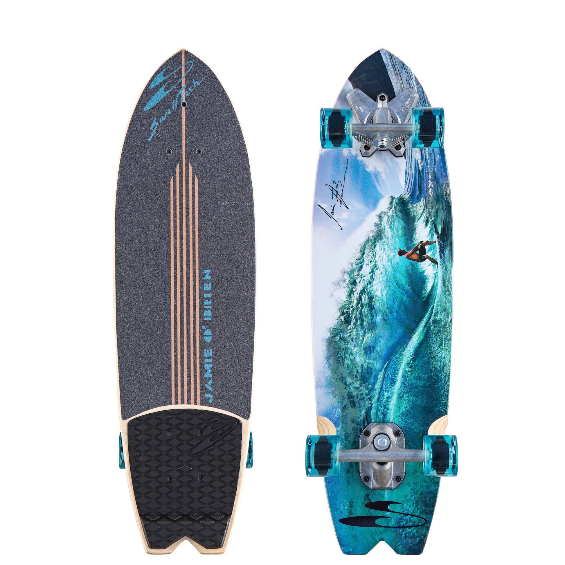 Surfskate J.O.B Jamie O'Brien Pipeline / Teahupo / Banzi - Swelltech Complete Skateboards Teahpoo