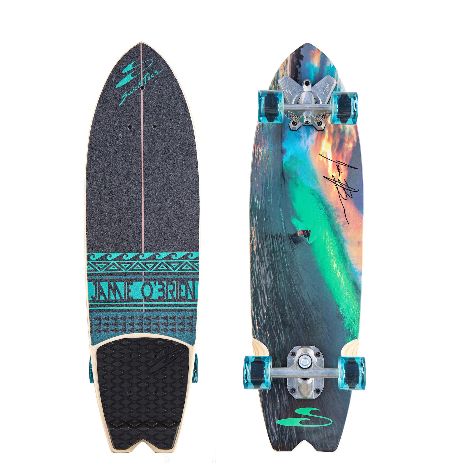 Surfskate J.O.B Jamie O'Brien Pipeline / Teahupo / Banzi - Swelltech Complete Skateboards Pipeline