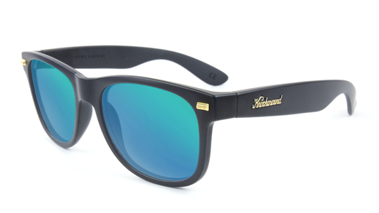 Knockaround Fort Knocks Matte Black Green Moonshine Polarized Sunglasses Sunglasses