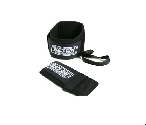 Blocksurf Delux Fin Savers - Fin Tethers- Black Leash