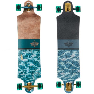 Dusters Typhoon Drop Deck Longboard Skateboard Complete 38" Longboard Complete
