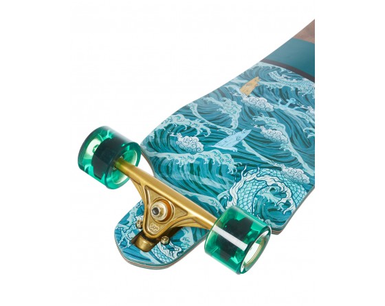 Dusters Typhoon Drop Deck Longboard Skateboard Complete 38" Longboard Complete