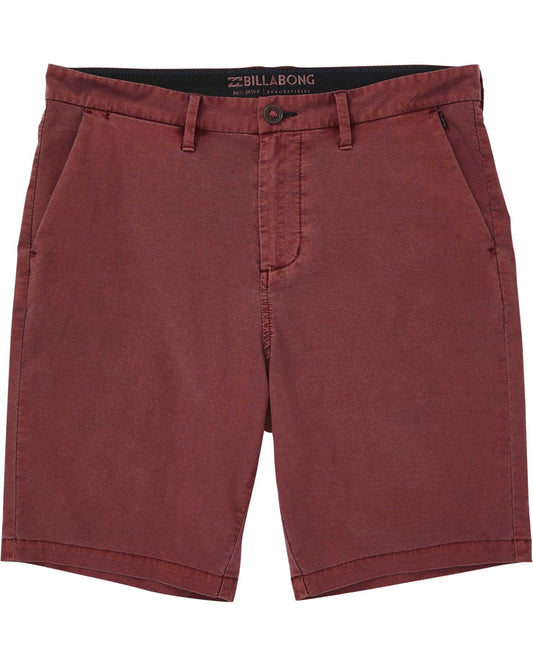 Billabong New Order X Overdye Shorts - Blood Red Mens Shorts
