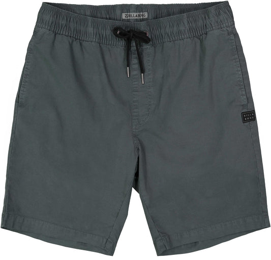 Billabong Larry Stretch Elastic Shorts - Washed Slate Mens Shorts S WSL