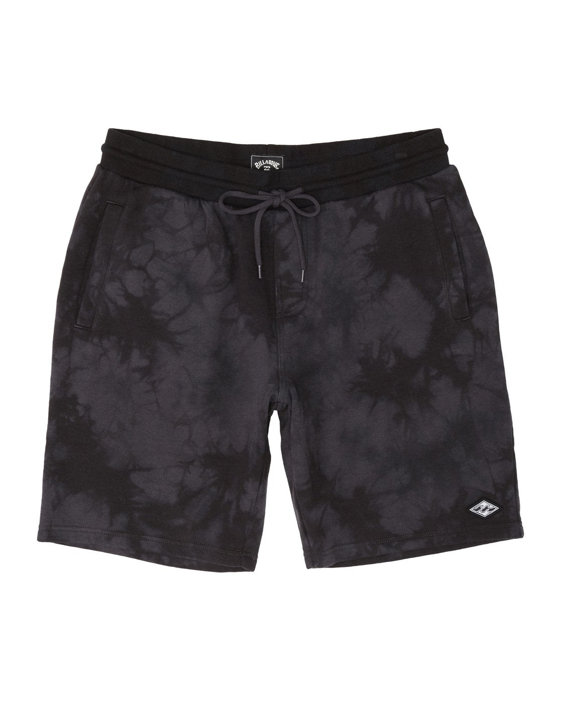 Billabong Wave Washed Sweat Shorts - Black Tye Dye Mens Shorts