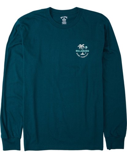 Billabong Vacation LS Mens T Shirt - Deep Teal Mens T Shirt