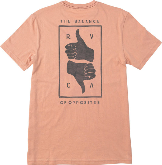 RVCA Thumbs Up Mens T Shirt - Mens Shirt
