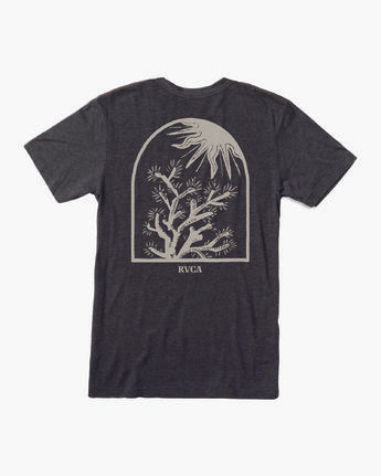 RVCA Yucca Tree Tee Shirt - Heather Black