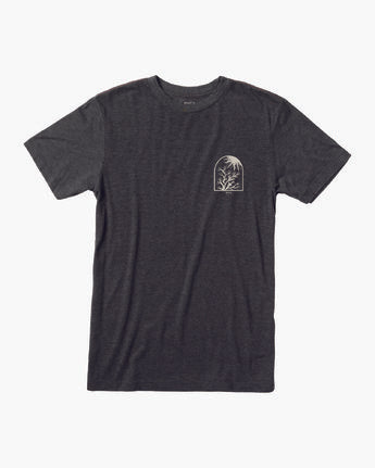 RVCA Yucca Tree Tee Shirt - Heather Black