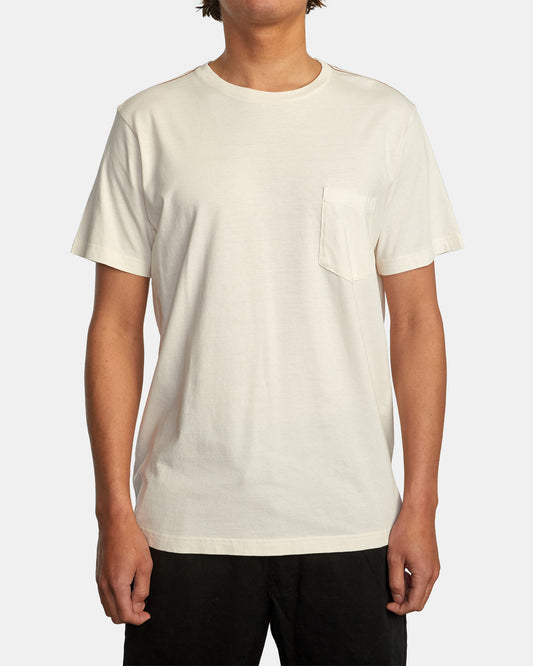 RVCA PTC 2 Pigment Pocket Tee - Natural Mens T Shirt