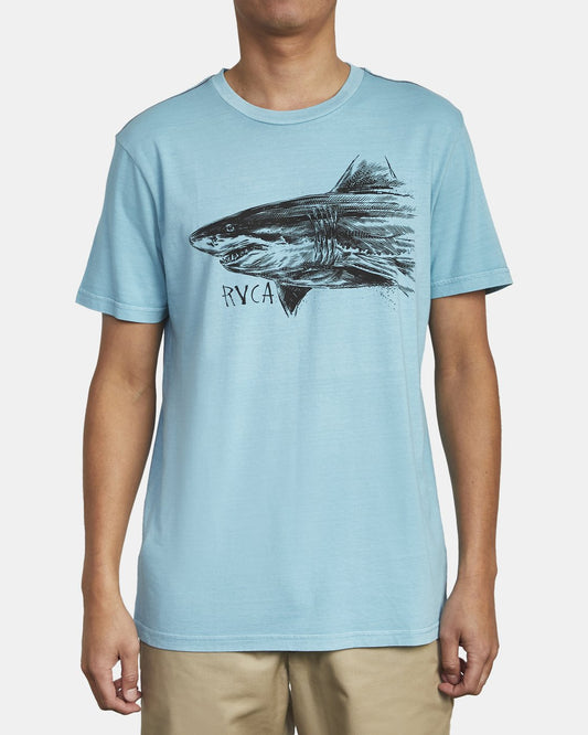 RVCA Sea Song Tee - ICB Ice minty blue Mens T Shirt