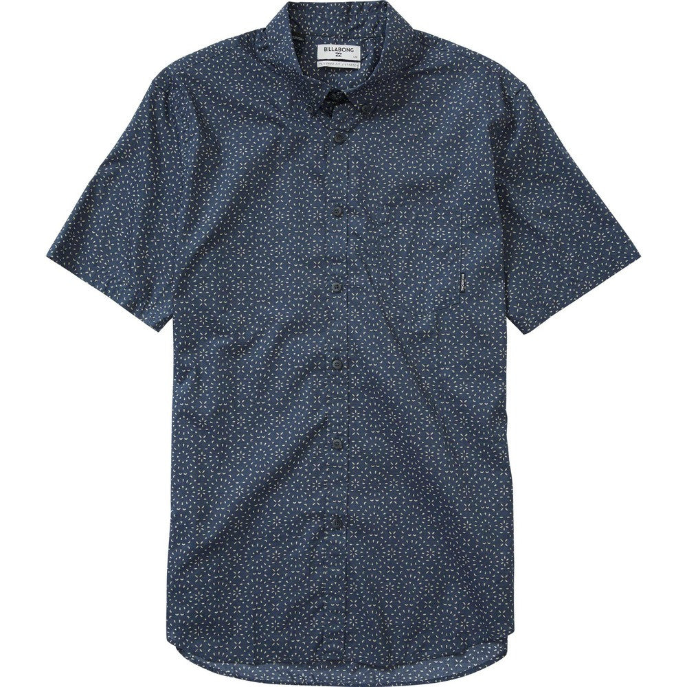 Billabong Sundays Mini SS Mens Woven Shirt - Dark Slate Mens Woven Shirt