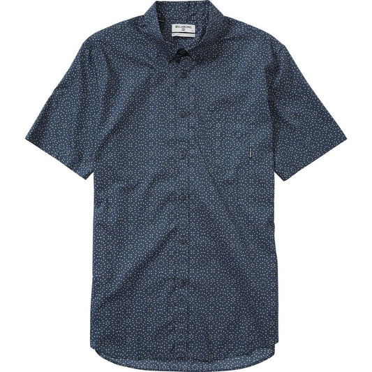 Billabong Sundays Mini SS Mens Woven Shirt - Dark Slate Mens Woven Shirt