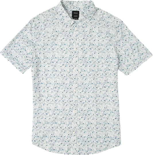 RVCA Makoto SS Woven Shirt - Antique White Mens Woven