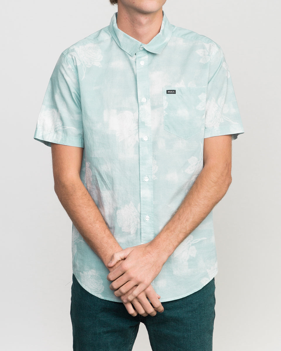 RVCA Mark Oblow Devastator Floral Woven Shirt - Comos Mens Woven Shirt
