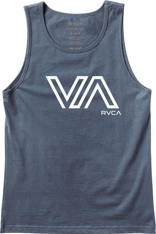 RVCA Stencil VA Tank Top in Midnight Blue M700F01S-MID Mens Tank Top